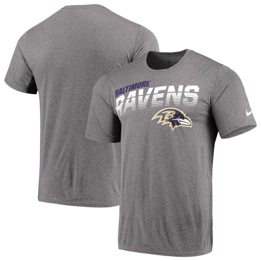 Baltimore Ravens Nike Sideline Line of Scrimmage Legend Performance T-Shirt Gray,We sell and wholesale Baltimore Ravens Nike Sideline Line of Scrimmage Legend Performance T-Shirt Gray on line form chian!